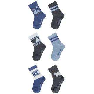 Sterntaler Socken 6er-Pack Winter in jeans melange | Kid's 6-Pack - Multifunktionssocken Gr.: 26