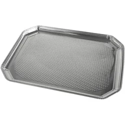 PAPSTAR Einweg-Servierplatten silber