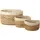Beliani Aufbewahrungskorb 3er Set TAJORI 24 x 36 x 36 cm beige