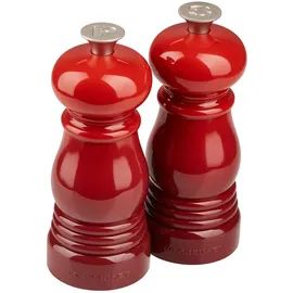 Le Creuset Gewürzmühlen-Set 11 cm Kirschrot befüllt
