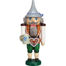 Seiffener Volkskunst eG Nussknacker Festbayer 27 cm Holz Braun