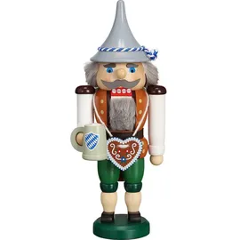 Seiffener Volkskunst eG Nussknacker Festbayer 27 cm Holz Braun