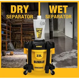 DeWalt Absauganlage Edelstahl 23 L gelb