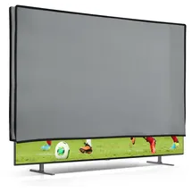 kwmobile 32" TV Abdeckung Staubschutzhaube Silber