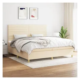 vidaXL Boxspringbett 200 x 200 cm Creme