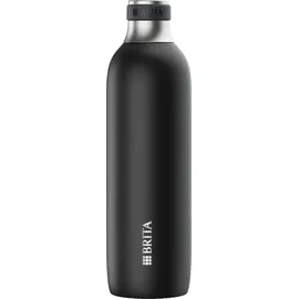 Brita sodaTRIO Edelstahlflasche schwarz groß – -Hilfsmittel Karbonisiererflasche (118440)