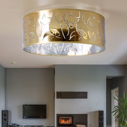 Design Decken Strahler GOLD Wohn Zimmer Beleuchtung Deko Stanzungen Lampe Globo 15359D