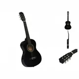 vidaXL Klassikgitarre für Anfänger und Kinder Schwarz 1/2 34"