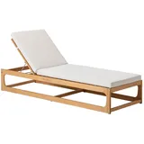 Dehner Port-au-Prince Sonnenliege 208 x 75 x 90 cm Beige/Braun