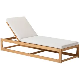 Dehner Port-au-Prince Sonnenliege 208 x 75 x 90 cm Beige/Braun
