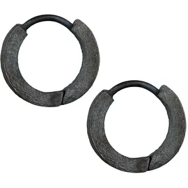 KUZZOI Ohrringe, 925 Silber schwarz, | Gr.: onesize,