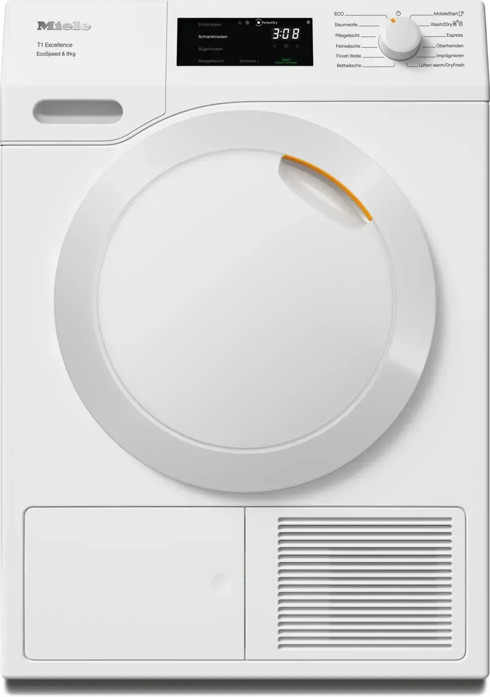 Miele TEB655WP EcoSpeed T1 Wärmepumpentrockner 8 kg Lotosweiß