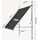 pro.tec Klemmmarkise Stem 250 x 120 cm schwarz