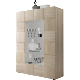 Home Affaire Standvitrine Dama 166 x 121 x 0 cm Braun