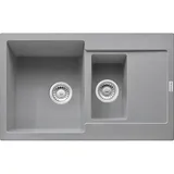 Franke Maris MRG 651-78 Steingrau + Druckknopfventil