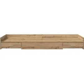 vidaXL Bettrahmen mit Kopfteil Artisan-Eiche 80 x 200 cm Holzwerkstoff