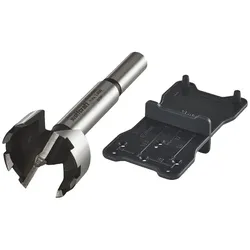 wolfcraft Forstnerbohrer Set, 2 teilig, zum Anzeichnen und Bohren von Scharnierlöchern