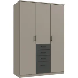 WIMEX Kleiderschrank »Cottbus, in weiß oder grau modern kombiniert mit graphitfb.Schubladen« in verschiedenen Größen erhältlich, Schlafzimmer, Kleiderschränke, Drehtürenschränke