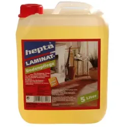 hepta Laminatbodenpflege, Für einen sauberen und gepflegten Laminatboden, 5 Liter - Kanister