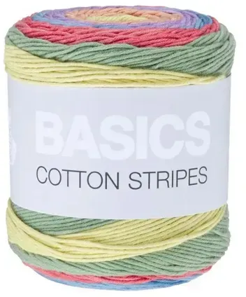 Lana Grossa Basics Cotton Stripe - sorbet
