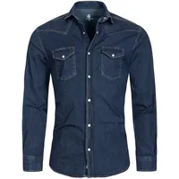 Rock Creek Jeanshemd Blau 4XL