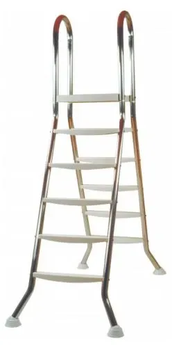 Hochbeckenleiter Edelstahl 150 cm mit Plattform (05522)
