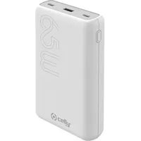 CELLY PBPD65W20000 PowerBank PD 65W 20000 mAh Weiß -