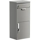 Wiltec Paketbriefkasten Grau