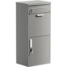 Wiltec Paketbriefkasten Grau