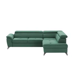 Twist Ecksofa  Aldeia ¦ grün ¦ Maße (cm): B: 252 H: 70 T: 200.0