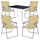 Mojawo Campingmöbel Set 5-tlg Beige