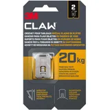 3M Blister 2 Haken 20kg Gipskartonwände 7100269196 Klaue 3m CLAW 20 kg Gipskartonplattenhaken, 3PH20-2WMR,
