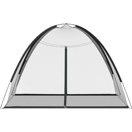 vidaXL Moskito-Netzzelt Mongolisch 220 Schwarz 200x180x135 cm