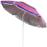 Ellug gestreifter Sonnenschirm 180 x 180 cm Pink