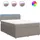 vidaXL Boxspringbett 140 x 200 cm Taupe