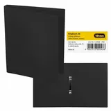 IDENA Ringbuch im Format DIN A4, Rückenbreite, schwarz, 1 Stück