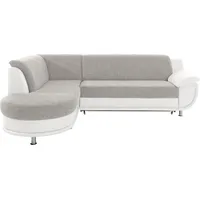 TRENDMANUFAKTUR Ecksofa »Rondo 3, zeitlos und bequem, Materialmix, breite Armlehnen, L-Form«, wahlweise mit Federkern für mehr Komfort, wahlweise mit Bettfunktion