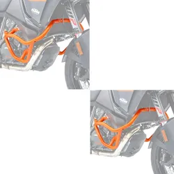 2x Sturzbügel passend für KTM 1290 Super Adventure S 2017-2020 Schutzbügel orange Spar-Set