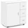 KADIMA DESIGN Badschrank Weiß 60x65,5x33 cm mit Tür und Schubladen