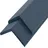 Home Deluxe - WPC Abschlussleiste FINEA - Farbe Anthrazit, 10 Stück - 110 x 4,5 cm I Abschlussprofil Abdeckleiste Abschlussschiene