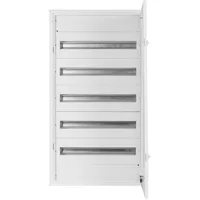 Doktorvolt Verteilerkasten Aufputz Sicherungskasten aus Metall 120 Module 5-reihig IP30 1567