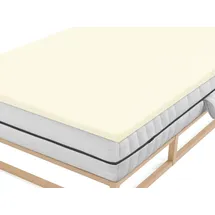 biberna 0077641 Jersey-Elastic-Topper 90 x 190 - 100 x 220 cm perlmutt