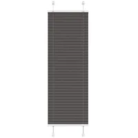 VidaXL Plissee Schwarz 45x100 cm Stoffbreite 44,4 cm Polyester