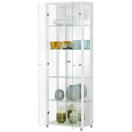 Möbel Kraft Vitrine ¦ weiß ¦ Maße (cm): B: 58 H: 172 T: 33.0