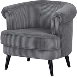Sessel INOSIGN "HUTSELL in Cord und Webstoff, TV-Sessel oder Relax-Sessel", grau, B:80cm H:72cm T:74cm, Holzgestell, Schaum-Polsterung, Holzbeine und pflegeleichter Bezug, Sessel, passt in jedes Wohnzimmer