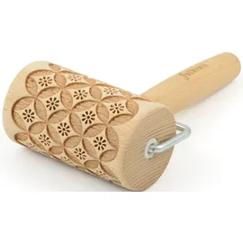Folkroll Teigroller 3D-Motiv-Teigrolle Buchenholz, China