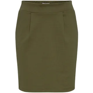 ICHI IHKATE SK Damen Kurzer Rock Minirock mit Stretch und Elastikbund, Größe:XS, Farbe:Kalamata (13024) - XS