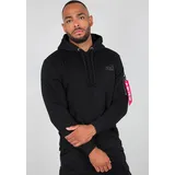 Alpha Industries Back Print Hoody schwarz