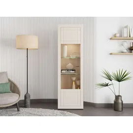 Home Affaire Vitrine Essex 58 x 35 x 194 cm Weiß