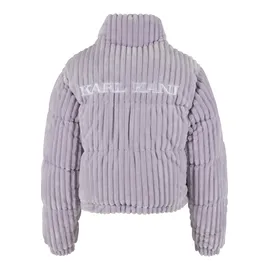 Karl Kani Original Fuzzy Corduroy Short Puffer Jacket - Violet